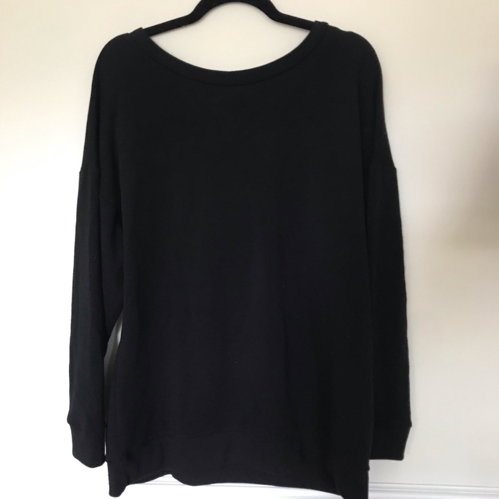NWOT Urban Outfitters Black Pullover with Tie Up V